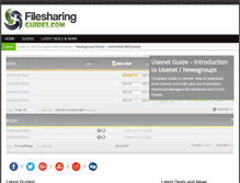 Tablet Screenshot of filesharingguides.com